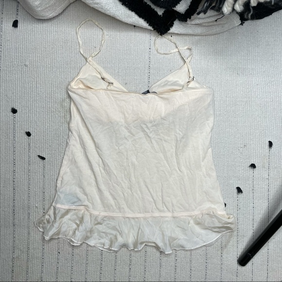 CITY Unltd. Built in Bra Frill Tank Top Womens XS - Picture 3 of 5